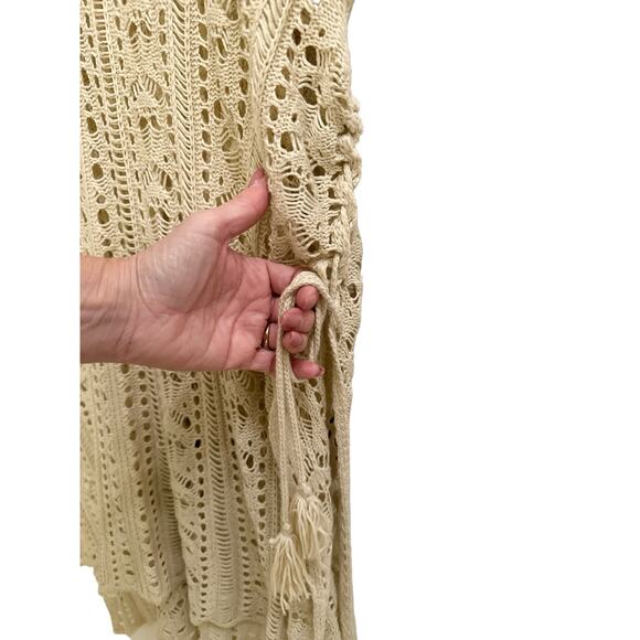 Womens Beach Dress CoverUp Sexy Crochet Boho Chic bohemian Hippie Festival Flowy - Picture 5 of 11